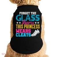 Forget Glass Slippers Princess Wears Cleats Soccer Softball Cute Gift Doggie Tank thumb 0