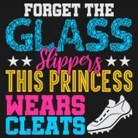 Forget Glass Slippers Princess Wears Cleats Soccer Softball Cute Gift Women's Hoodie thumb 2