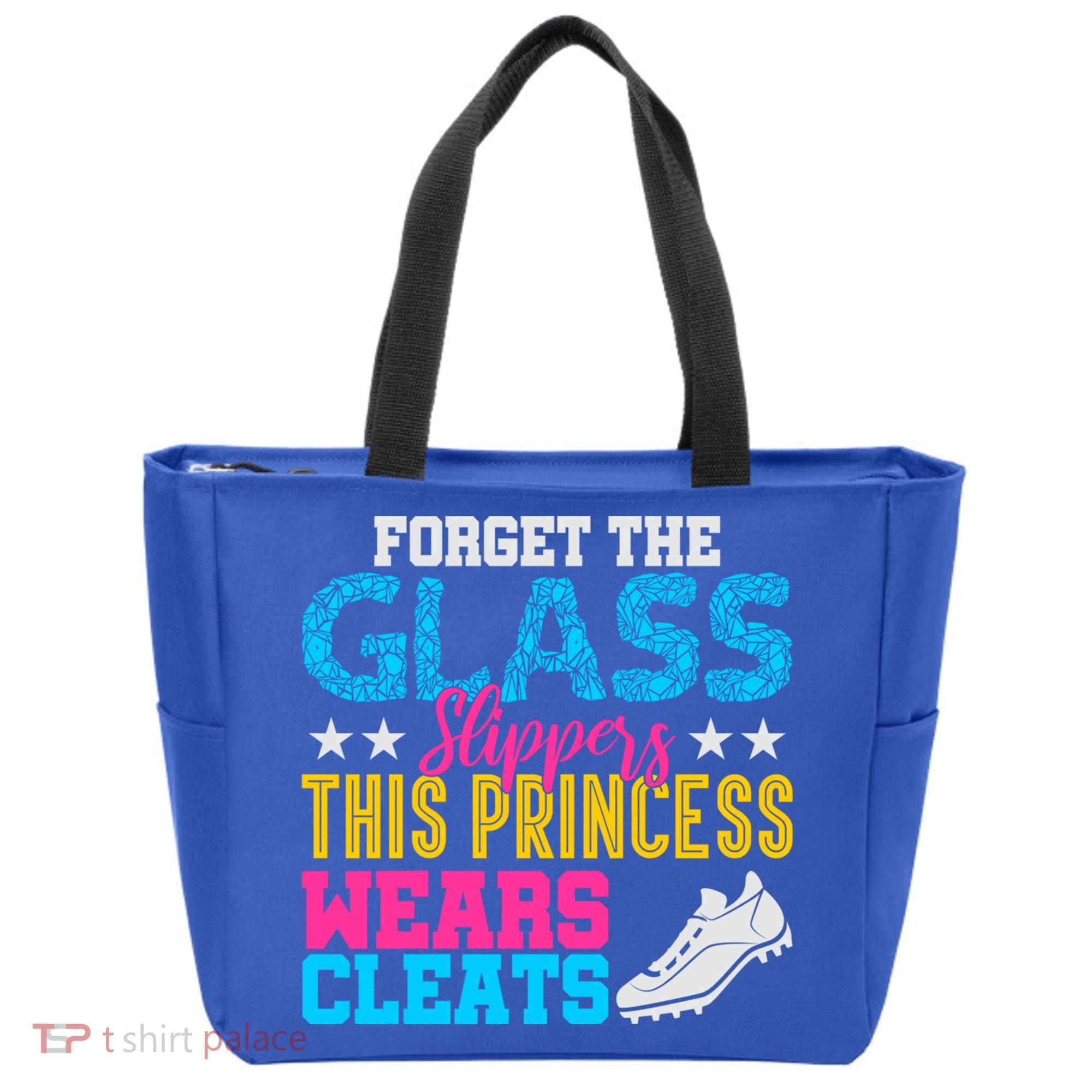 Forget Glass Slippers Princess Wears Cleats Soccer Softball Cute Gift Tote Bag