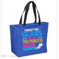 Forget Glass Slippers Princess Wears Cleats Soccer Softball Cute Gift Tote Bag thumb 2