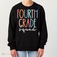 Fourth Grade Squad 4th Teacher Crew Back To School Team Women's Sweatshirt thumb 0