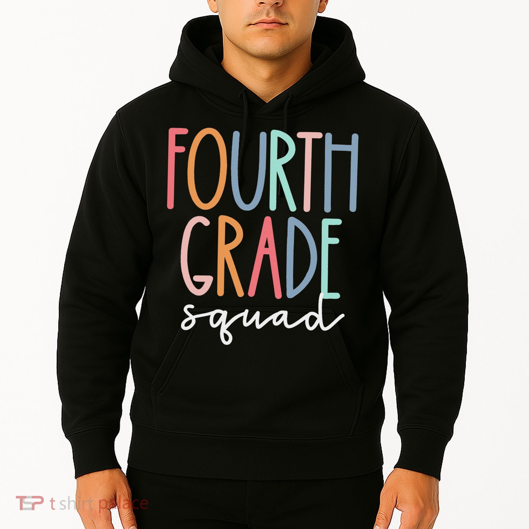 Fourth Grade Squad 4th Teacher Crew Back To School Team Hoodie