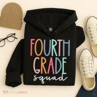 Fourth Grade Squad 4th Teacher Crew Back To School Team Hoodie thumb 4
