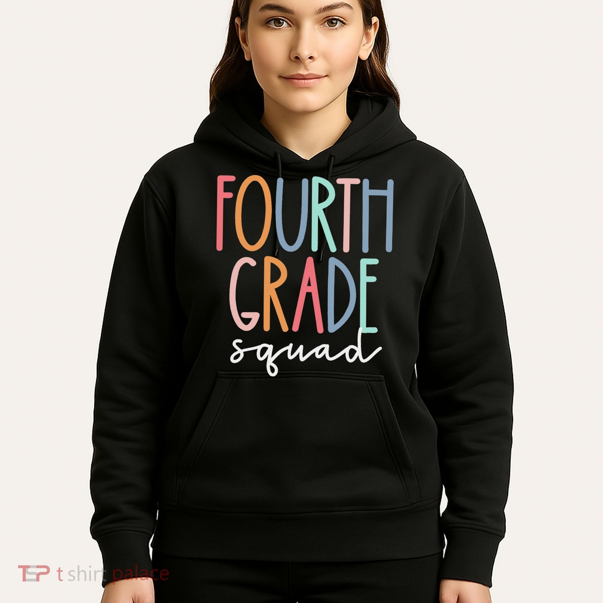 Fourth Grade Squad 4th Teacher Crew Back To School Team Hoodie