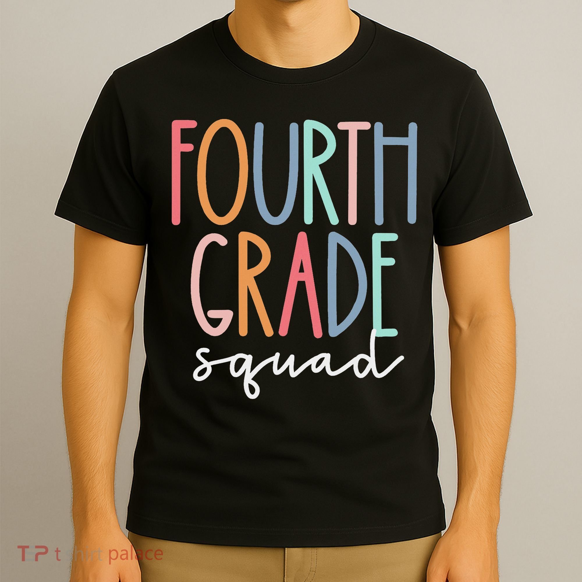 Fourth Grade Squad 4th Teacher Crew Back To School Team T-Shirt