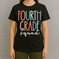 Fourth Grade Squad 4th Teacher Crew Back To School Team T-Shirt thumb 4