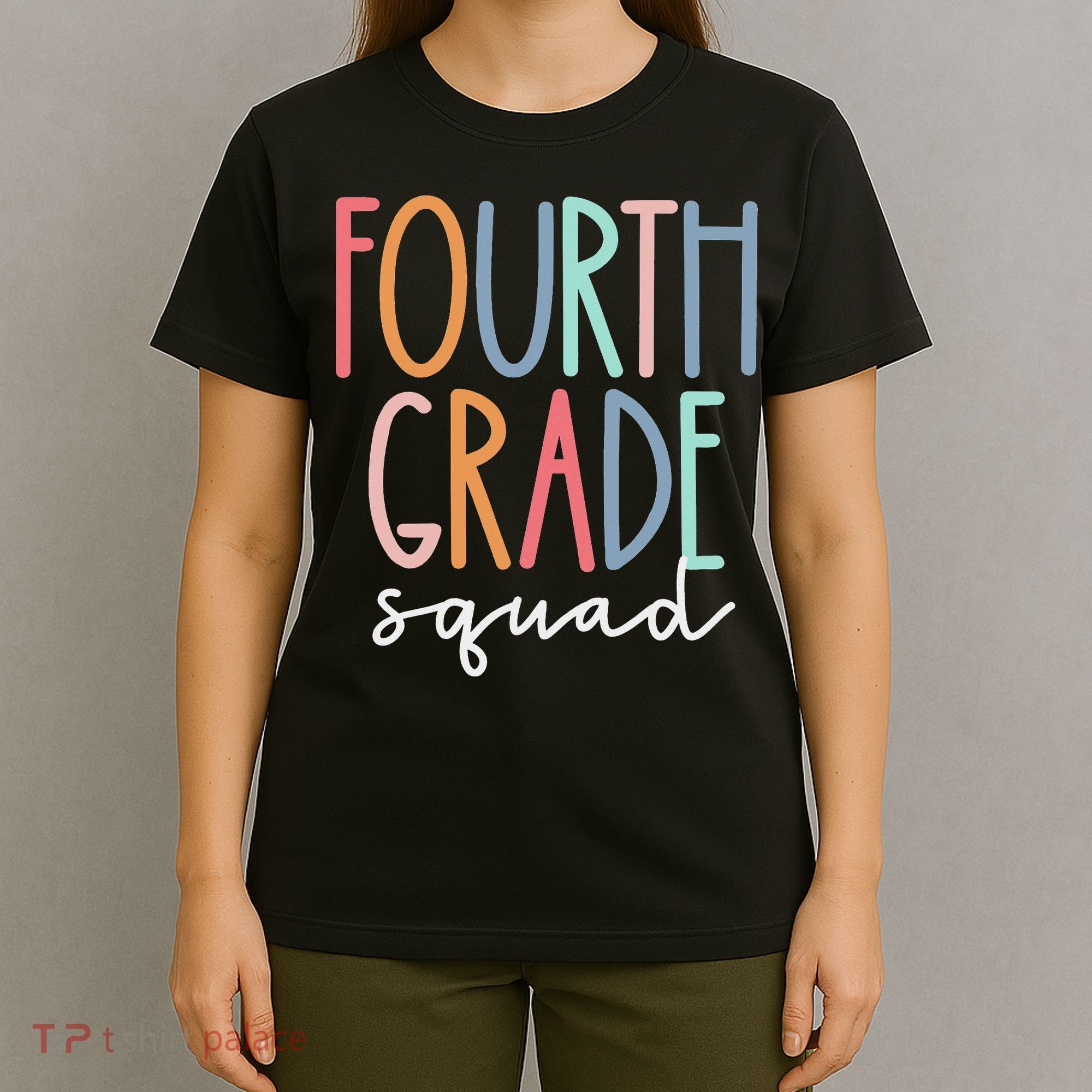 Fourth Grade Squad 4th Teacher Crew Back To School Team T-Shirt