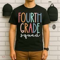 Fourth Grade Squad 4th Teacher Crew Back To School Team T-Shirt thumb 6