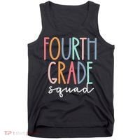 Fourth Grade Squad 4th Teacher Crew Back To School Team Tank Top thumb 0