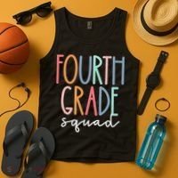 Fourth Grade Squad 4th Teacher Crew Back To School Team Tank Top thumb 4