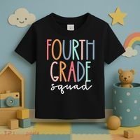 Fourth Grade Squad 4th Teacher Crew Back To School Team Toddler T-Shirt thumb 3