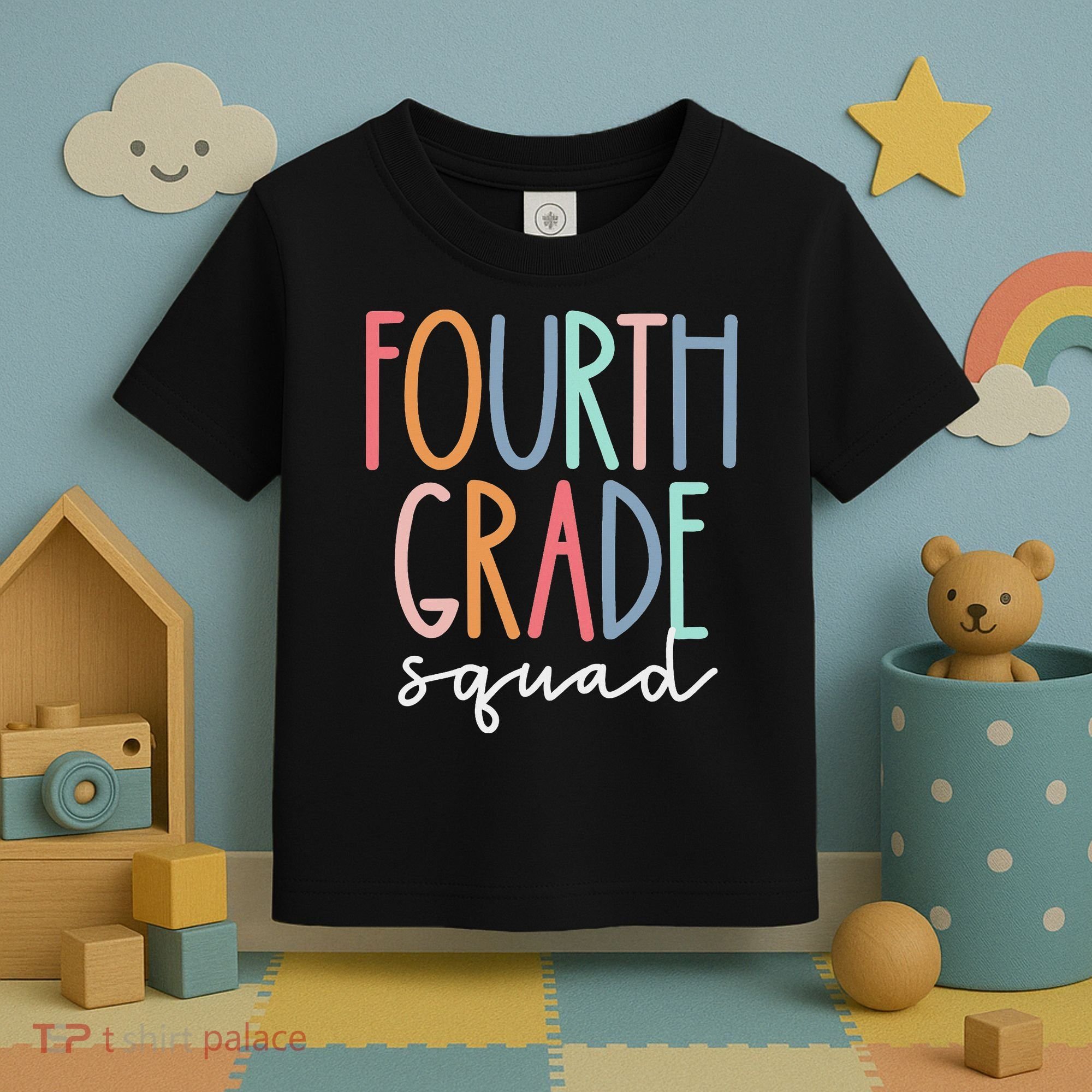 Fourth Grade Squad 4th Teacher Crew Back To School Team Toddler T-Shirt