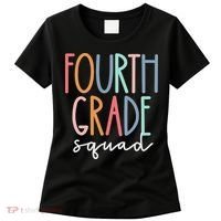 Fourth Grade Squad 4th Teacher Crew Back To School Team Women's T-Shirt thumb 0