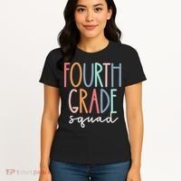 Fourth Grade Squad 4th Teacher Crew Back To School Team Women's T-Shirt thumb 4
