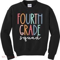 Fourth Grade Squad 4th Teacher Crew Back To School Team Kids Sweatshirt thumb 0