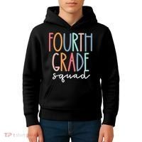 Fourth Grade Squad 4th Teacher Crew Back To School Team Kids Hoodie thumb 4