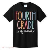 Fourth Grade Squad 4th Teacher Crew Back To School Team Kids T-Shirt thumb 0