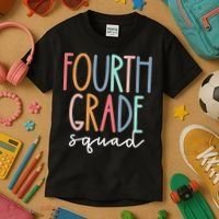 Fourth Grade Squad 4th Teacher Crew Back To School Team Kids T-Shirt thumb 3