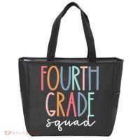 Fourth Grade Squad 4th Teacher Crew Back To School Team Tote Bag thumb 0