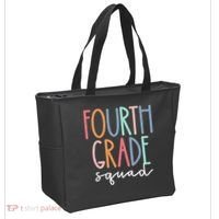 Fourth Grade Squad 4th Teacher Crew Back To School Team Tote Bag thumb 2
