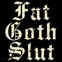 Fat Goth Slut Stylized Big White Font Hoodie thumb 7