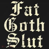 Fat Goth Slut Stylized Big White Font Polo thumb 3
