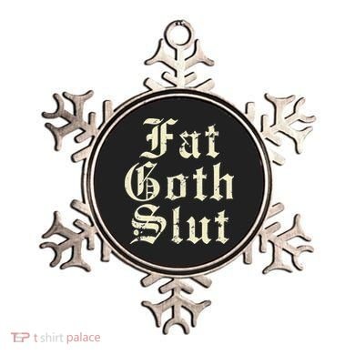 Fat Goth Slut Stylized Big White Font Ornament
