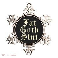 Fat Goth Slut Stylized Big White Font Ornament thumb 0