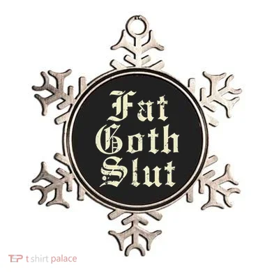 Fat Goth Slut Stylized Big White Font Ornament
