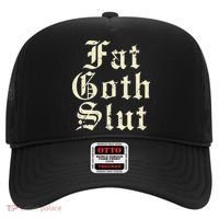 Fat Goth Slut Stylized Big White Font Hat thumb 0