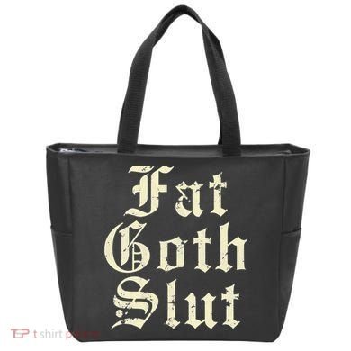 Fat Goth Slut Stylized Big White Font Tote Bag