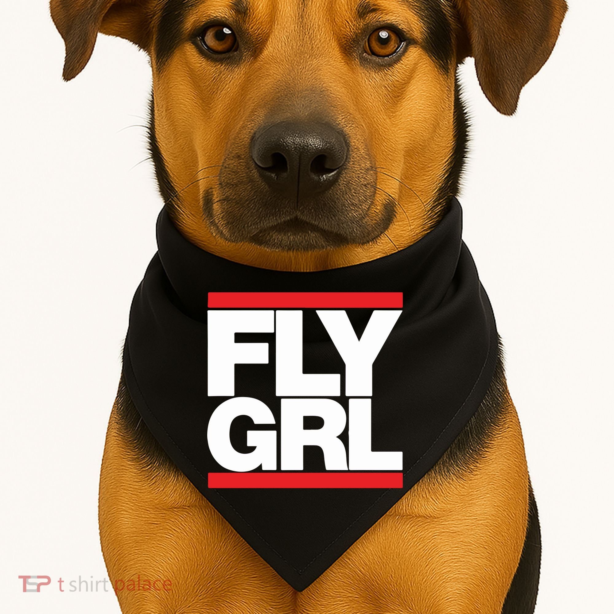 Fly Grl Survival Of The Thickest Mavis Beamont Run Fly Girl USA-Made Doggie Bandana
