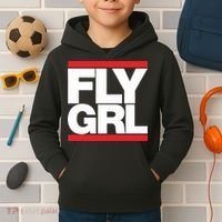 Fly Grl Survival Of The Thickest Mavis Beamont Run Fly Girl Kids Hoodie thumb 2
