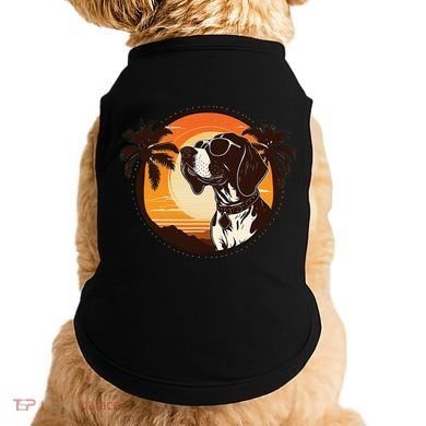Funny german shorthaired pointer Cute Cool Sunglasses Doggie Tank