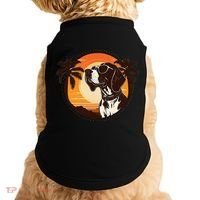 Funny german shorthaired pointer Cute Cool Sunglasses Doggie Tank thumb 0
