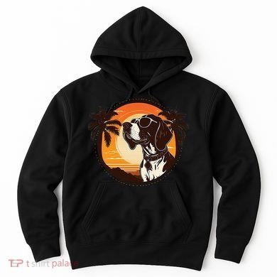 Funny german shorthaired pointer Cute Cool Sunglasses Hoodie