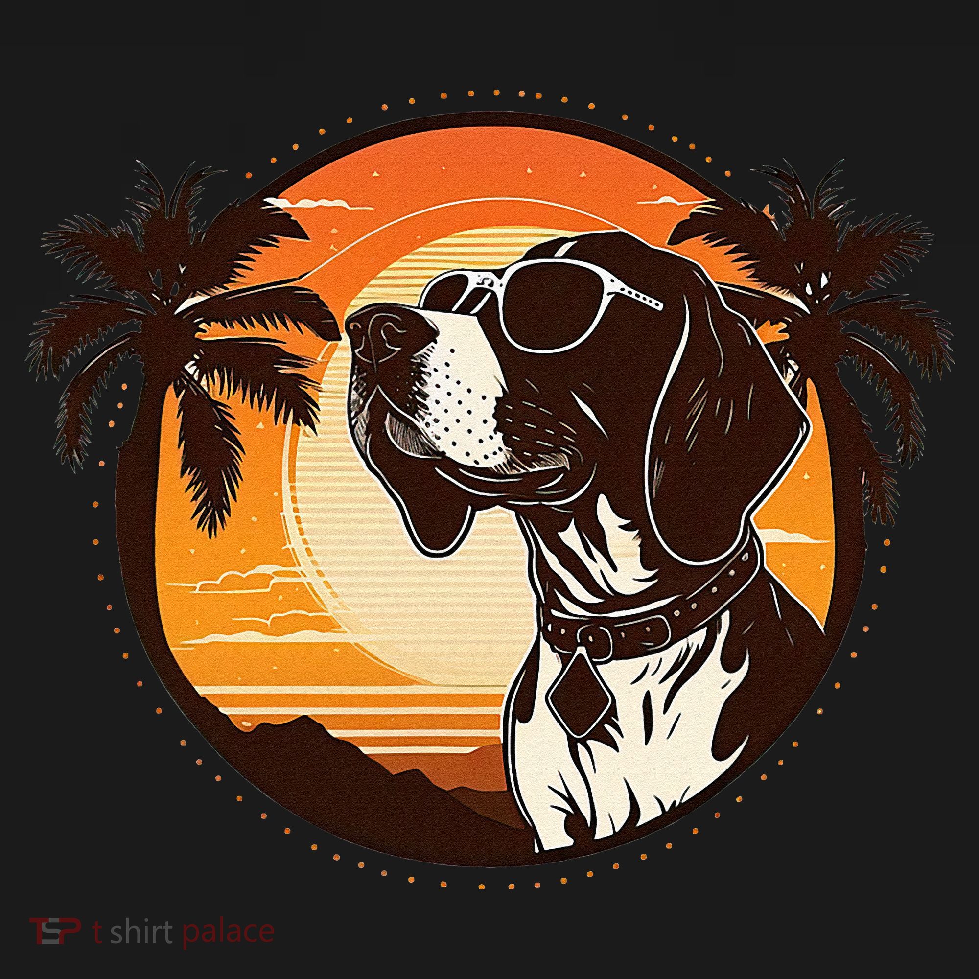 Funny german shorthaired pointer Cute Cool Sunglasses Hoodie