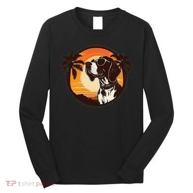 Funny german shorthaired pointer Cute Cool Sunglasses Long Sleeve Shirt
