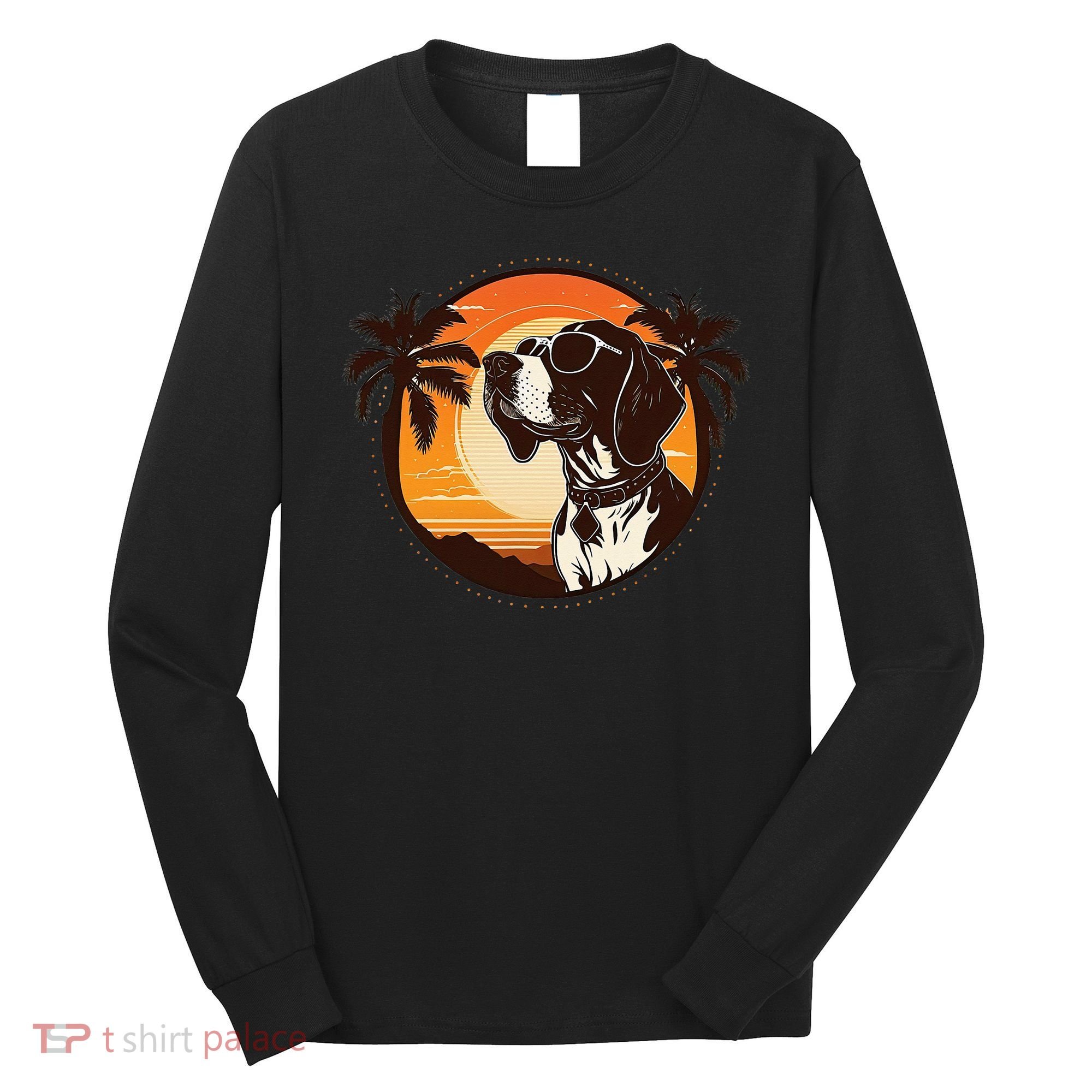 Funny german shorthaired pointer Cute Cool Sunglasses Long Sleeve Shirt