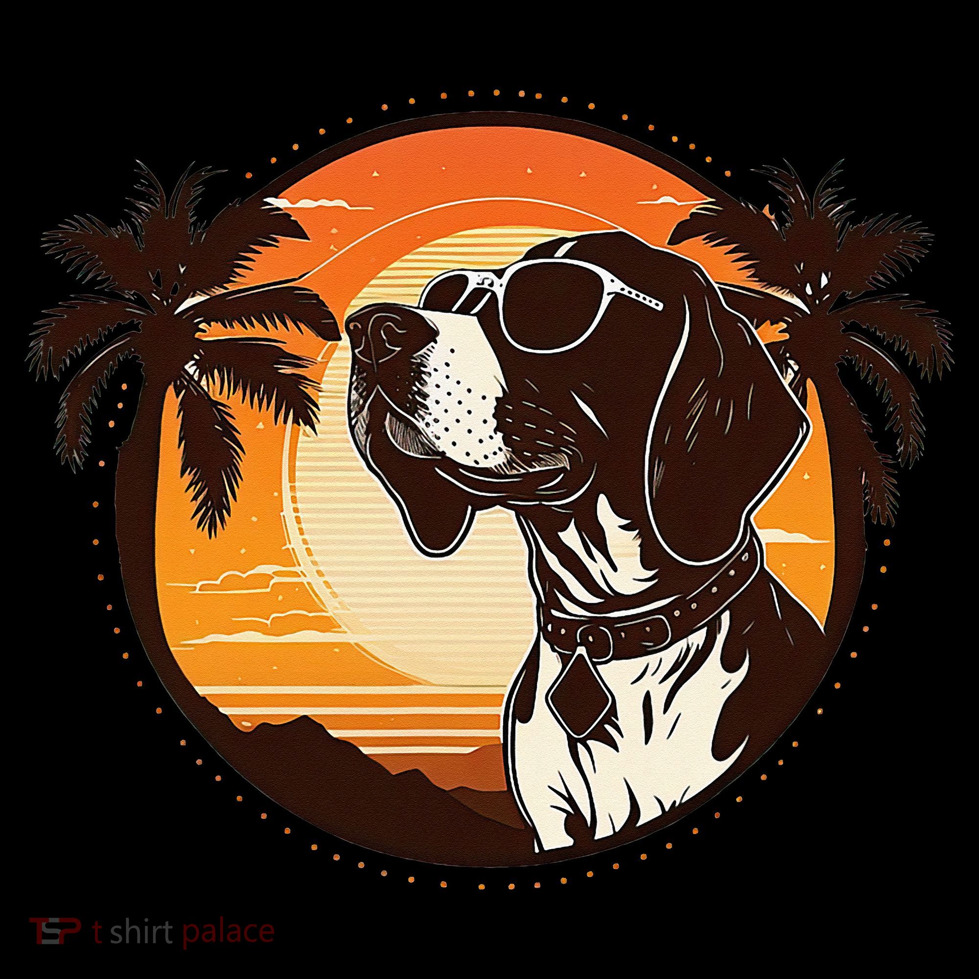 Funny german shorthaired pointer Cute Cool Sunglasses Apron