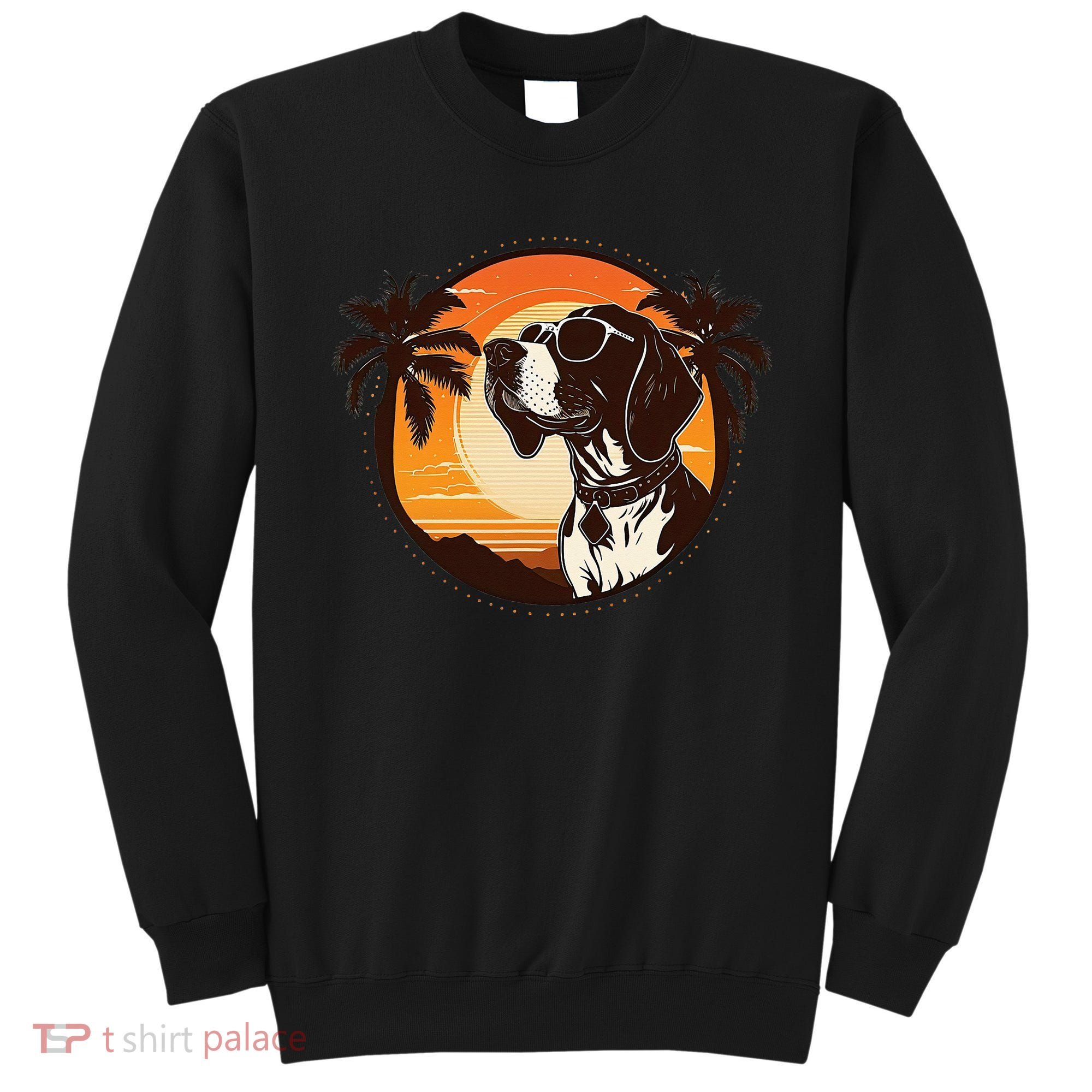 Funny german shorthaired pointer Cute Cool Sunglasses Sweatshirt