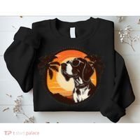 Funny german shorthaired pointer Cute Cool Sunglasses Sweatshirt thumb 2