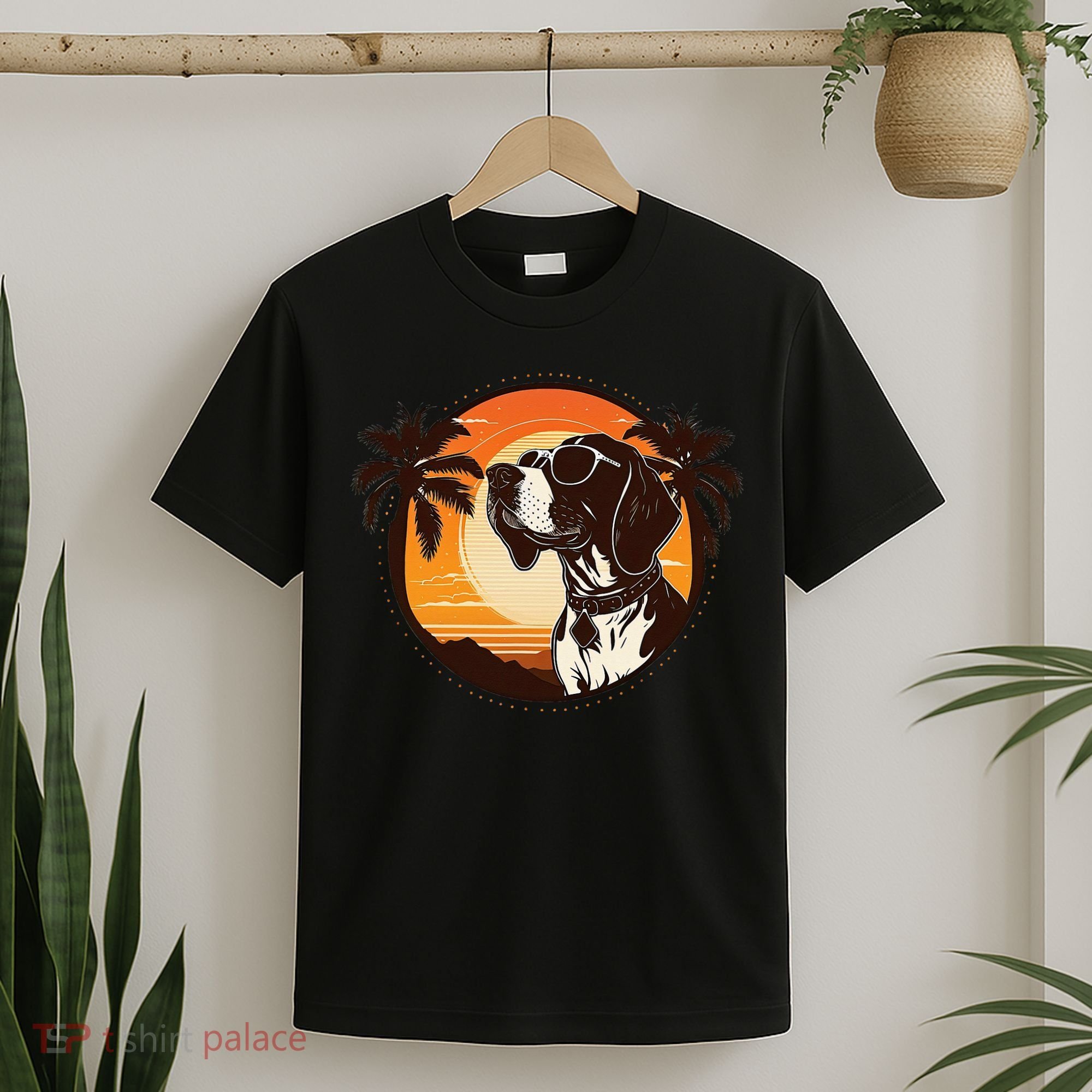 Funny german shorthaired pointer Cute Cool Sunglasses T-Shirt