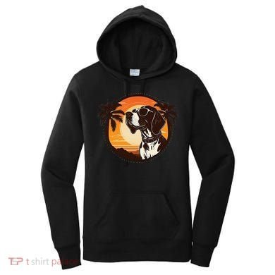 Funny german shorthaired pointer Cute Cool Sunglasses Women's Hoodie