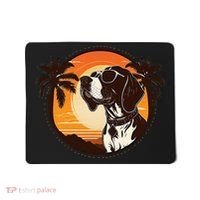 Funny german shorthaired pointer Cute Cool Sunglasses Mousepad thumb 0