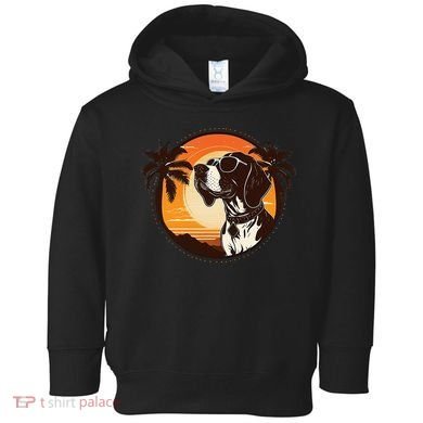 Funny german shorthaired pointer Cute Cool Sunglasses Toddler Hoodie
