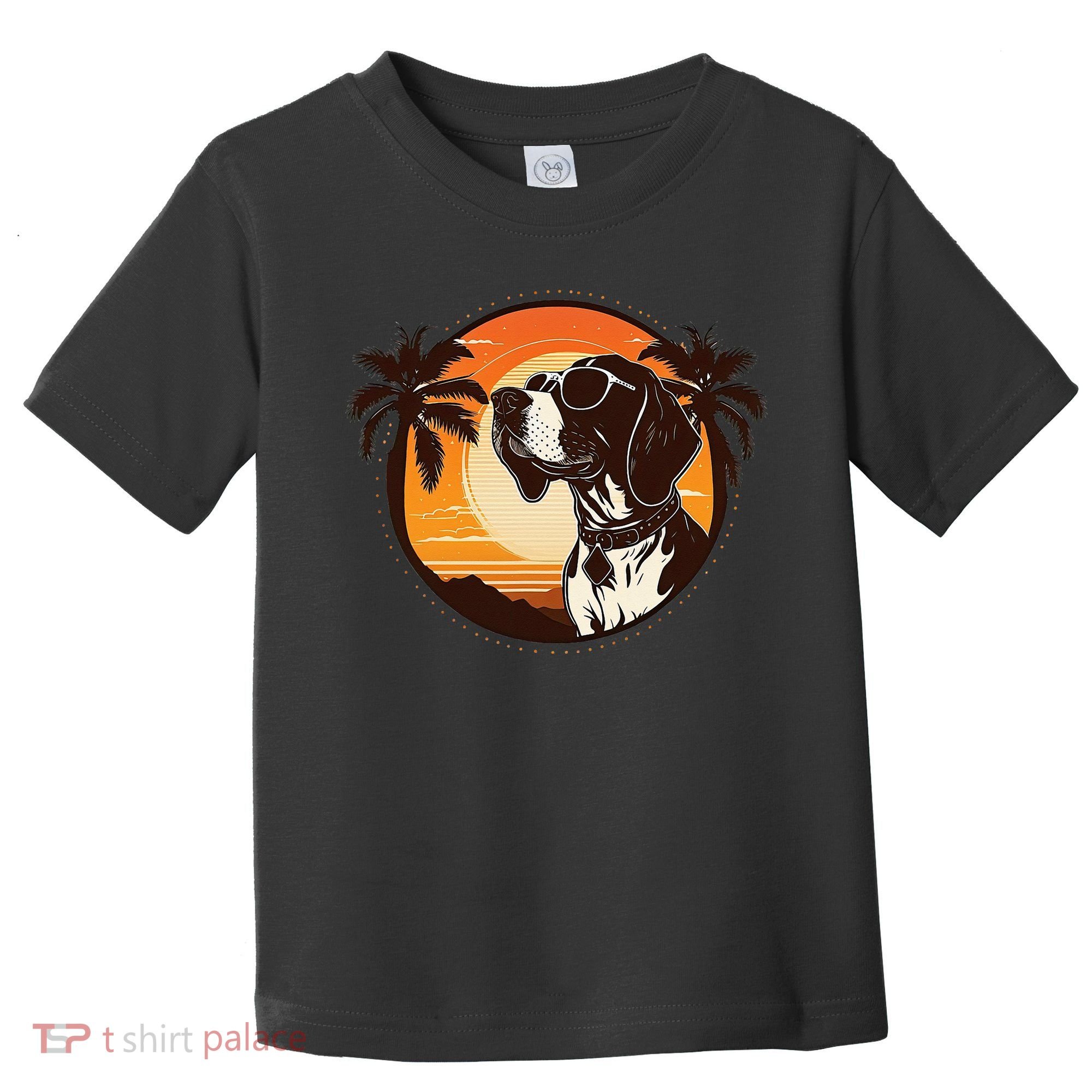 Funny german shorthaired pointer Cute Cool Sunglasses Toddler T-Shirt
