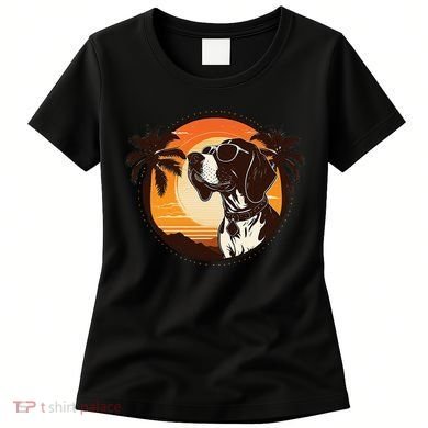 Funny german shorthaired pointer Cute Cool Sunglasses Women's T-Shirt