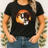 Funny german shorthaired pointer Cute Cool Sunglasses Women's T-Shirt thumb 2