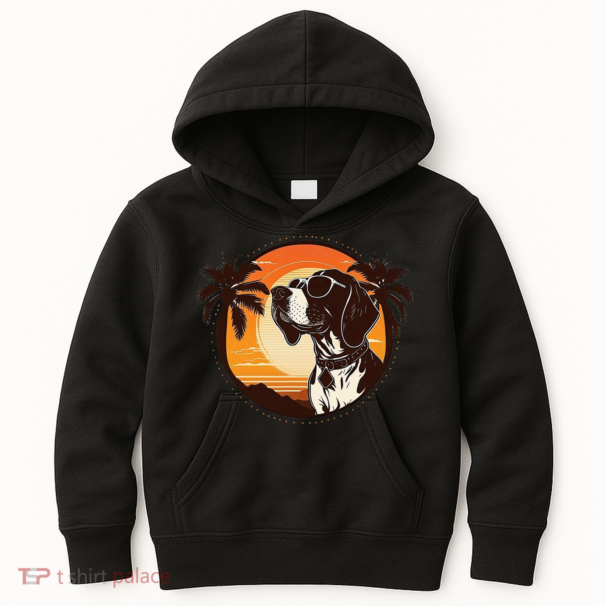 Funny german shorthaired pointer Cute Cool Sunglasses Kids Hoodie